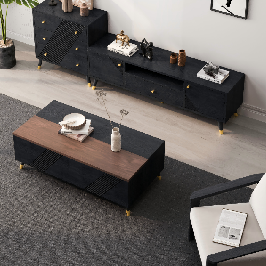 Obsidian Lift-Top Coffee Table